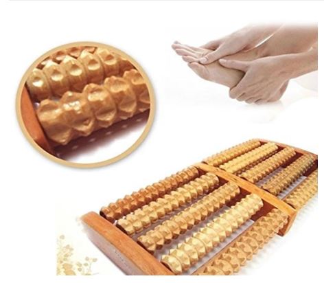 Traditional Wooden Roller Foot Massager | Stress Release Tool