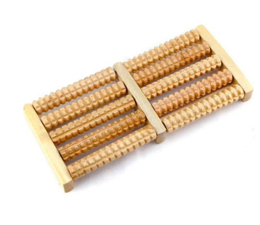 Traditional Wooden Roller Foot Massager | Stress Release Tool
